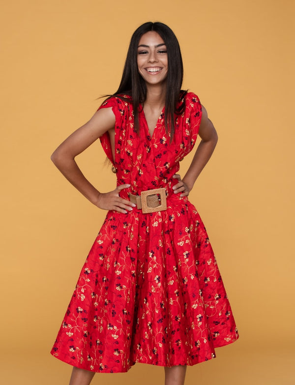 Linen Summer Midi Dress