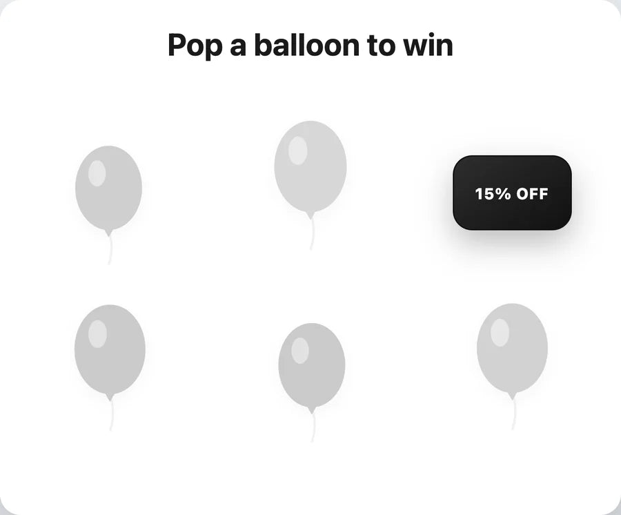 Pop the balloons popup game